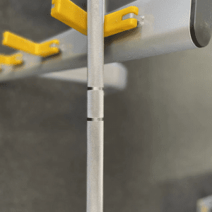 Strength Training Equipment- (300*300)- 220CM 20KG Commercial Standard Olympic bar with view of the knurling and knurl marks