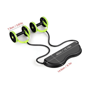 Double Wheel Resistance Band for Full Body Workout