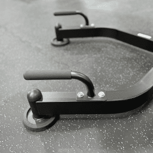 Strength Training Equipment- (300*300)- Bottom view of the Roman Chair with view of the lower-handles and floor contact area