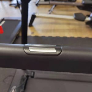 Cardio Equipment- Low resolution (300*300) image of Foldable Treadmill DB-2001 with close view of pulse sensors on a single handrail