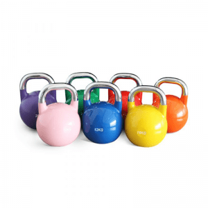 Strength Training Equipment- 7 Coloured Competition kettle bells of weights 6KG, 8KG, 10KG, 12KG, 16KG, 20KG, 24KG