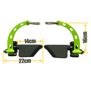 Twin handles green color size details