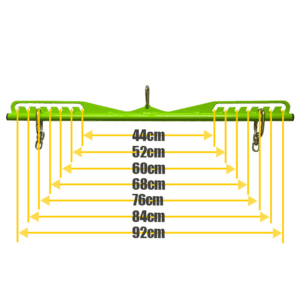 Fitness Twin handles green color function sizes 44cm - 92cm