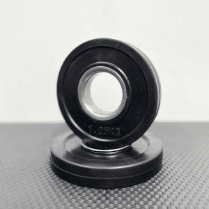 Rubber coated weight plates 1.25kg black