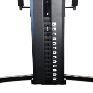 Strength Training Equipment- Weight Stack of the Two Person Station Multi Gym with smith Machine (White Background)