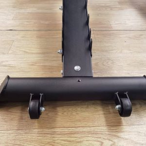 Strength Training Equipment- (300*300)- Close rear view of the wheel area of the Adjustable Bench