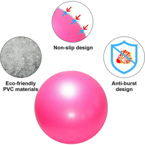 Pilates ball material and design details