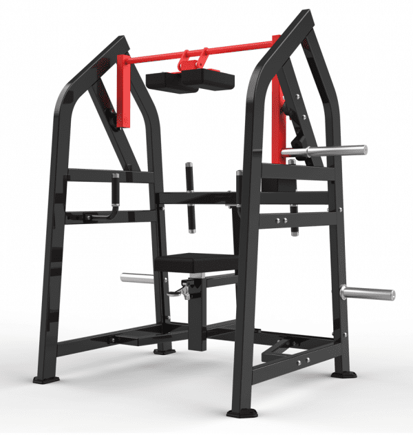 Strength Training Equipment- Black and red 4-Way Neck workout Gym Machine