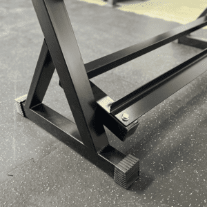 3 Tier dumbbell rack Rubberized Feet