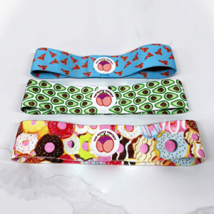 Weightlifting Accessories- (300*300)- Pink, Green and Blue Hip Resistance Bands