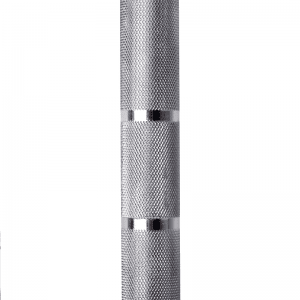 Strength Training Equipment- (300*300)- Close view of the knurling and knurl marks of the 220cm 20KG Olympic Bar