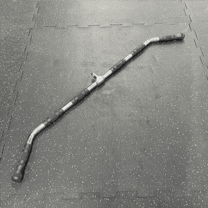 Gym Accessories- 116cm Wide Grip Lateral Pulldown Bar on gym floor