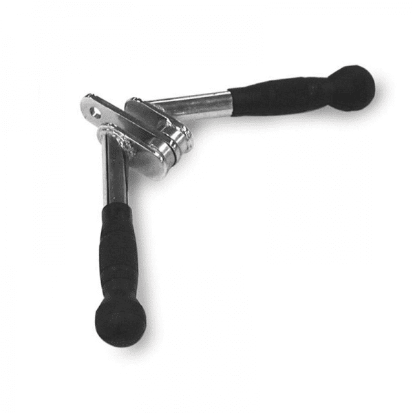 Gym Accessories- Revolving V-Shaped Press Down Bar in white background