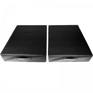 Gym Accessories- (300*300)- 2 Shock Mats for Barbell Dropping in white background