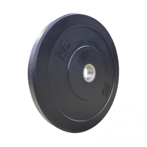 Strength Training Equipment- (300*300)- 10KG Premium Rubber Bumper Plate in vertical position