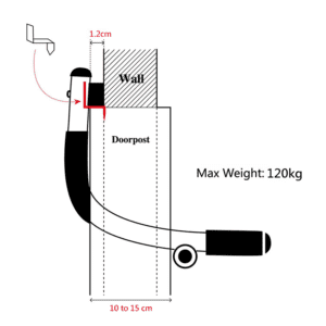 Multi training gym door chin up bar weight and sizes