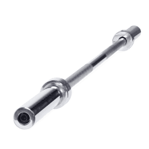 Strength Training Equipment- Profile view of the 150cm Olympic Bar