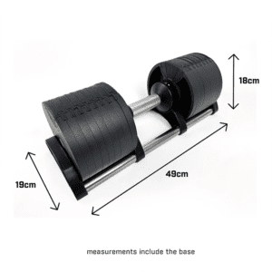 Adjustable dumbbell 32kg size details