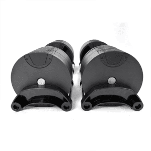 Adjustable 32kg dumbbell set side view