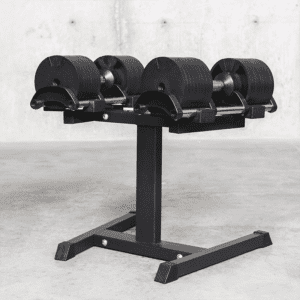Adjustable dumbbell rack