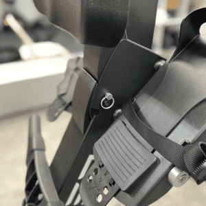 Air rower Closer look of adjustable pedals