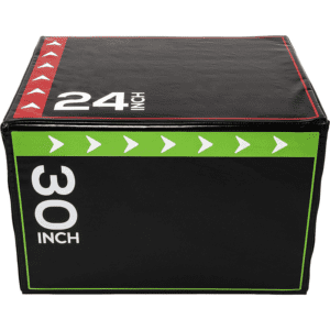 Plyometric jump box with white backround