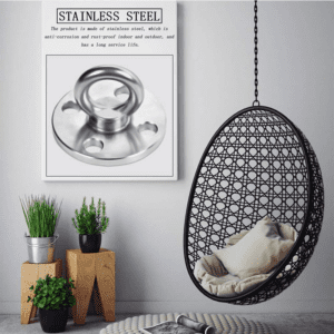 Stainless steel wall mount ceiling hook round