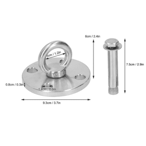 Wall mount ceiling hook round size