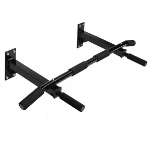 Black wall mounted chin up bar. 300x300